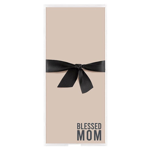 Notepaper Trays W/125 Sheets-Blessed Mom (10" X 4.3")